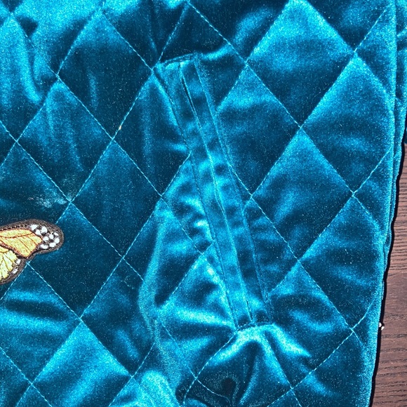Size 8 ASOS Turquoise Bomber Jacket (Limited Edition) - Picture 7 of 10